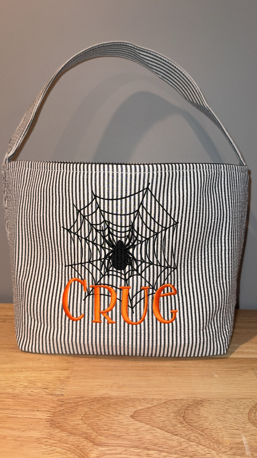 Embroidered Halloween baskets