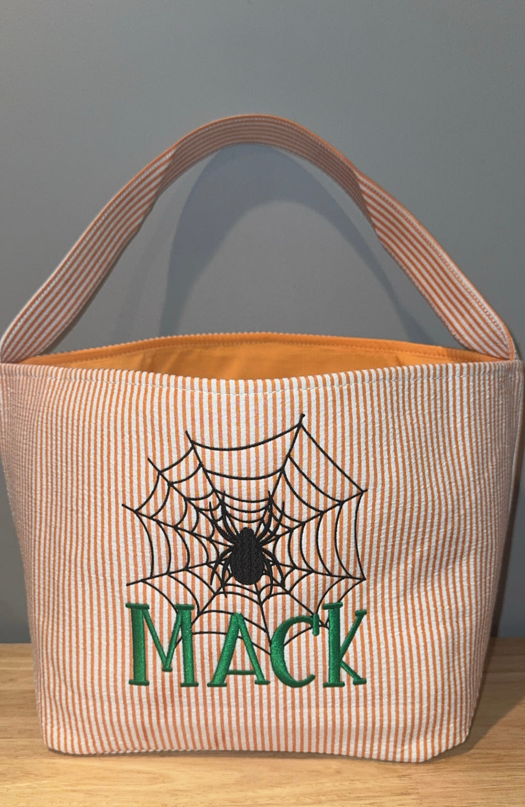Embroidered Halloween baskets