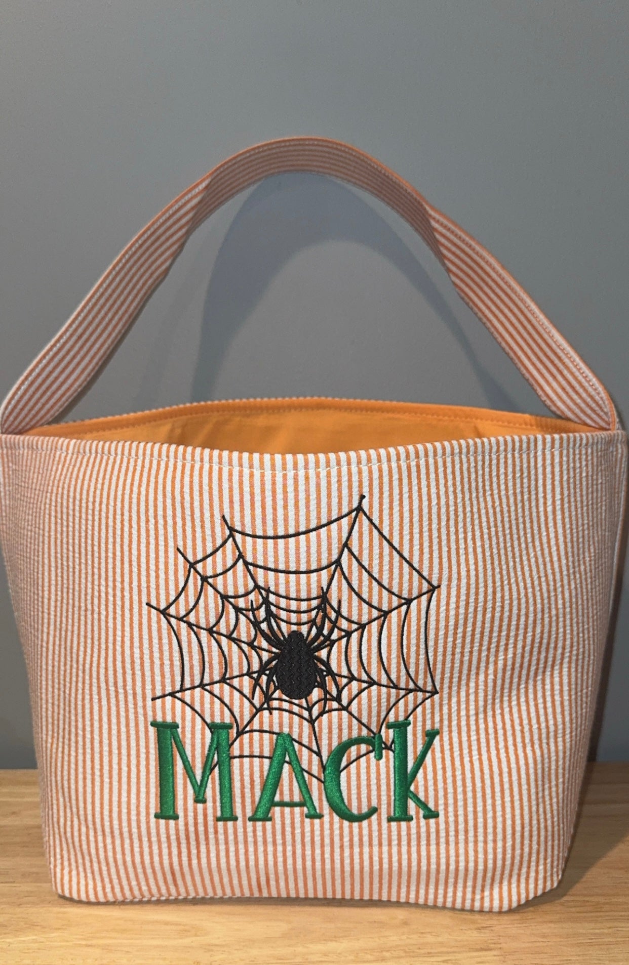 Embroidered Halloween baskets