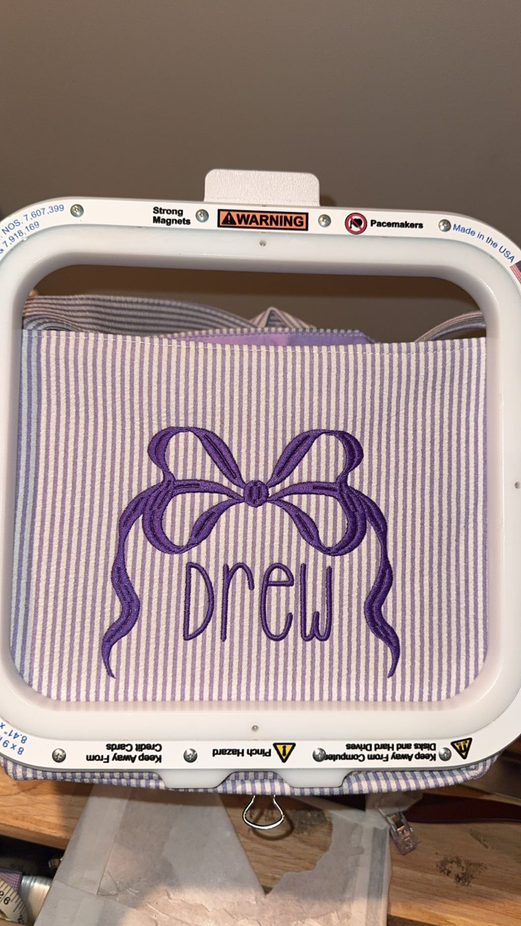 Embroidered Halloween baskets