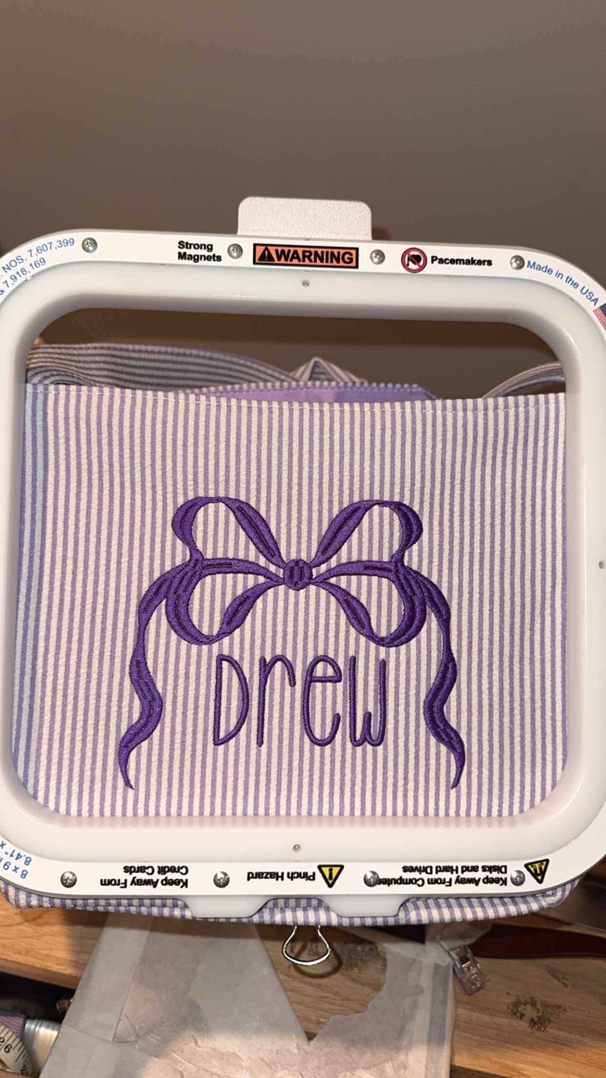 Embroidered Halloween baskets