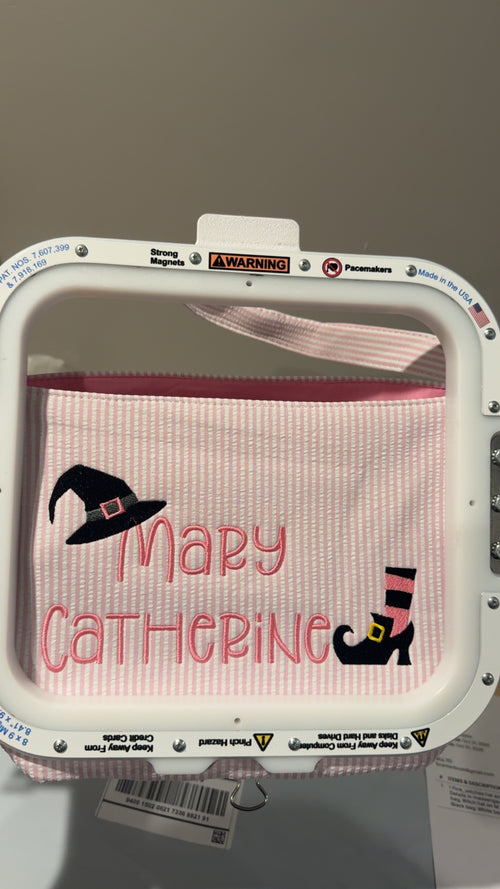 Embroidered Halloween baskets