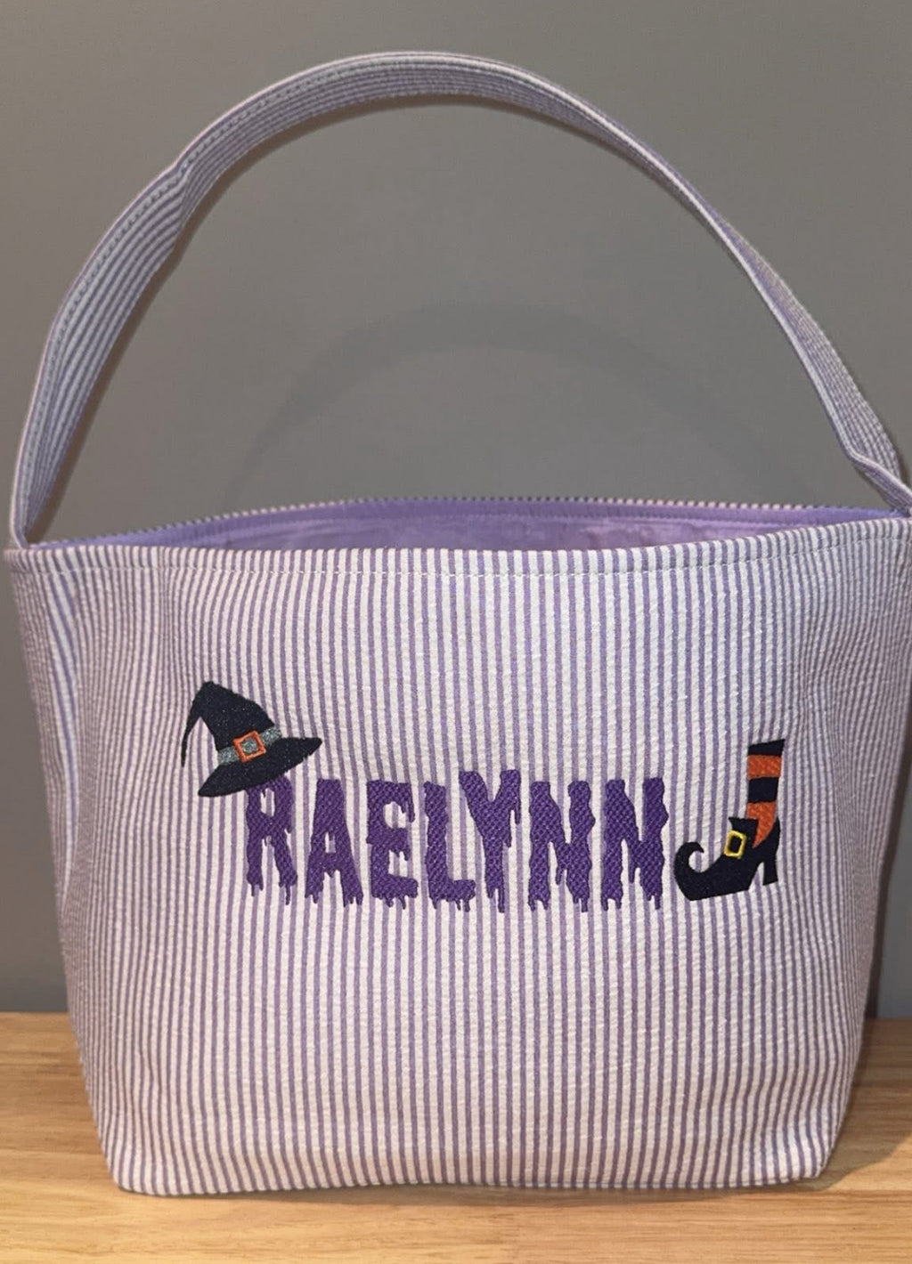 Embroidered Halloween baskets