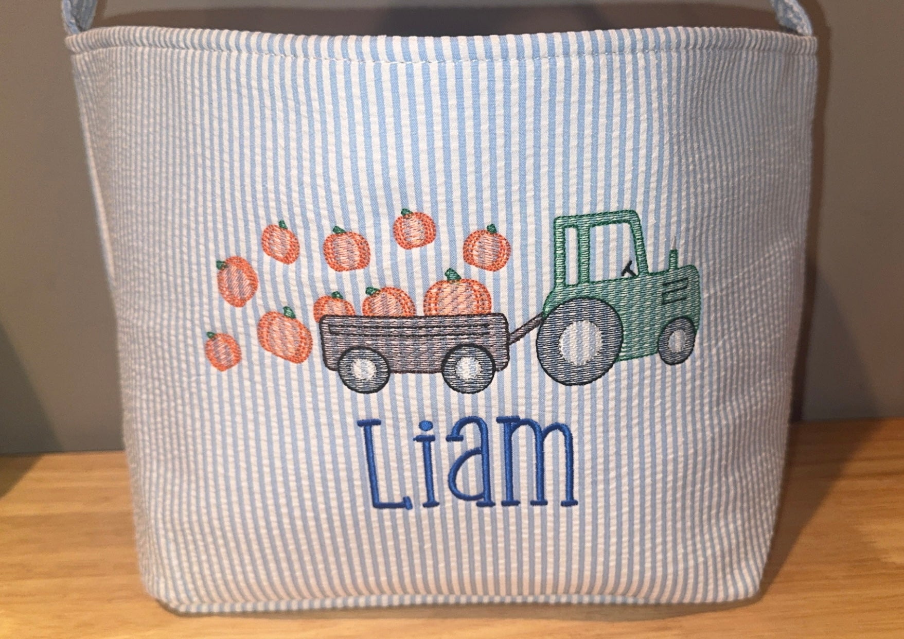 Embroidered Halloween baskets